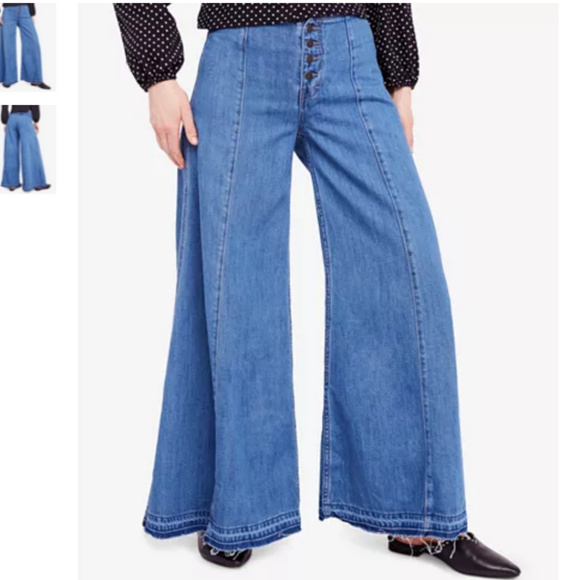 Free People Denim - Free People Extreme Wide Leg Jeans 31S
